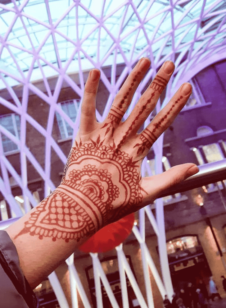 Bewitching Left Hand Henna design