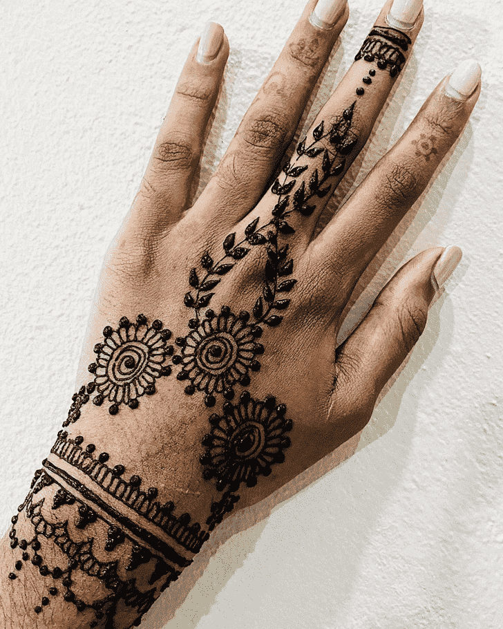 Classy Left Hand Henna design
