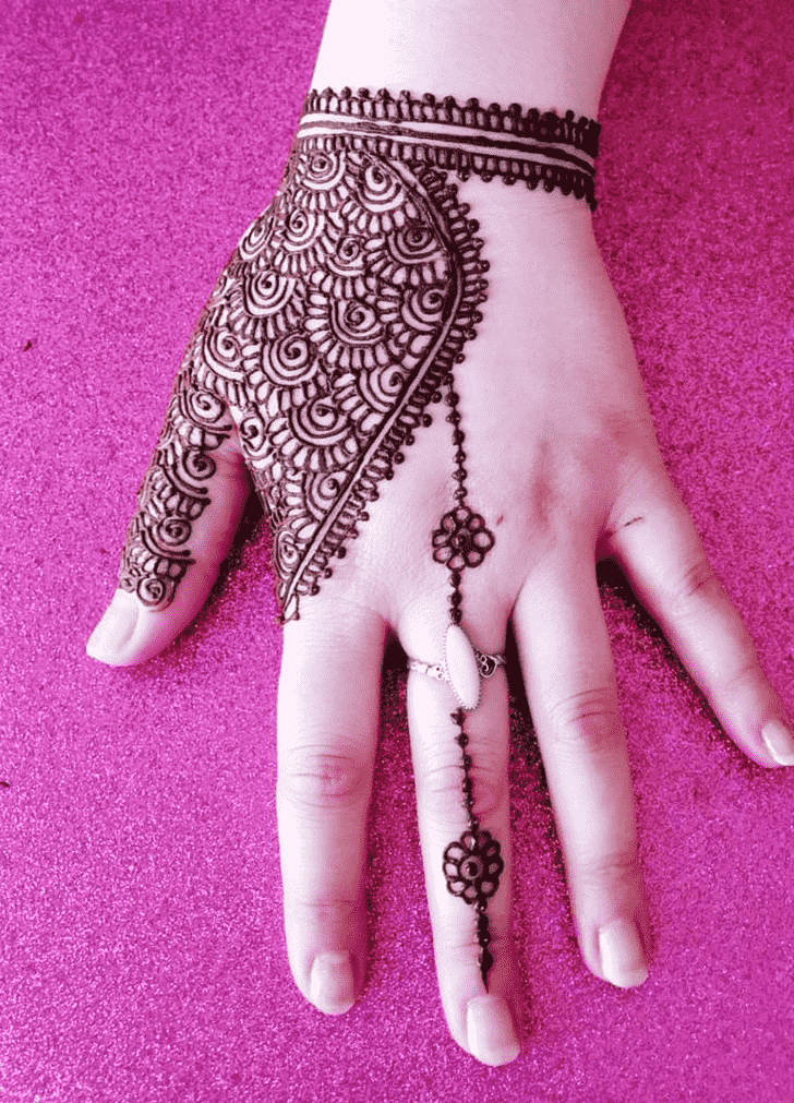 Left Handsome Left Hand Henna design