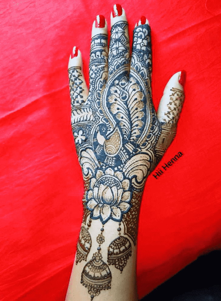 Ravishing Left Hand Henna design