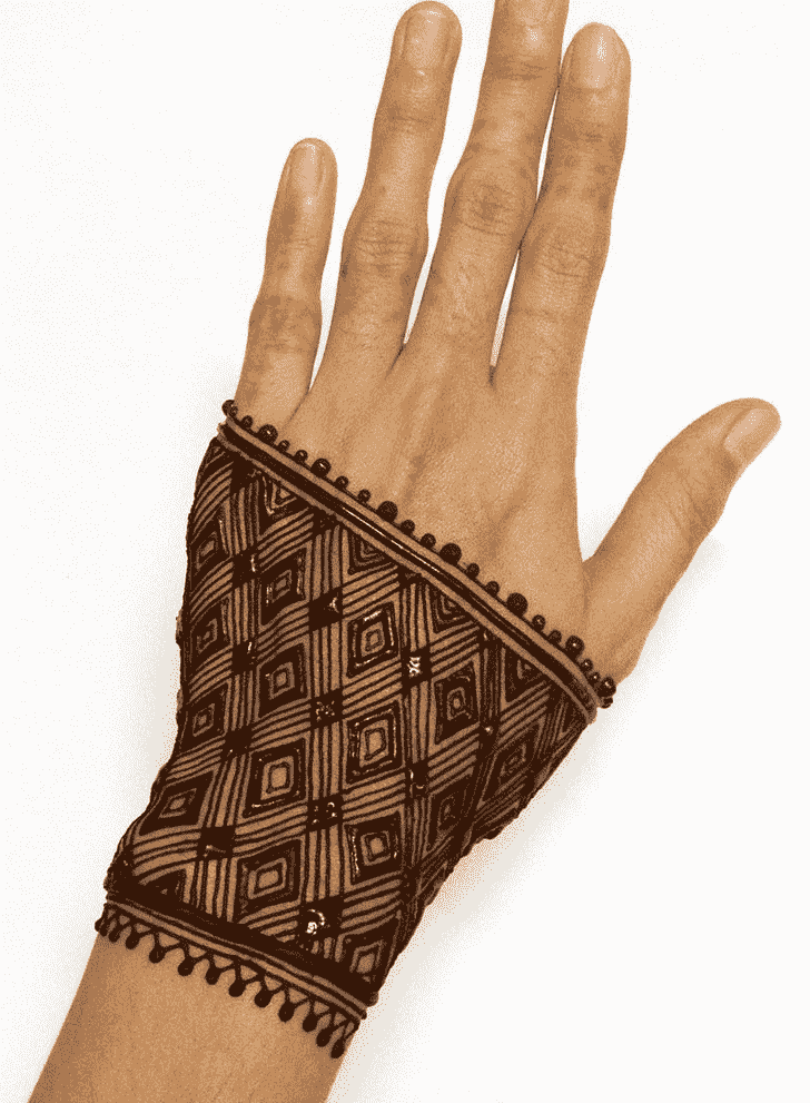 Slightly Left Hand Henna design