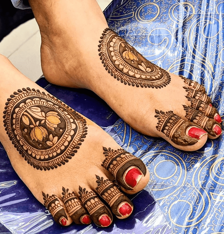 Best Leg Henna Design