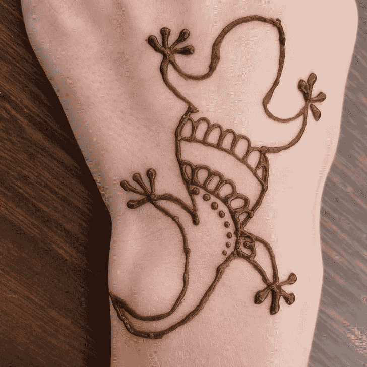 Lizard Henna design