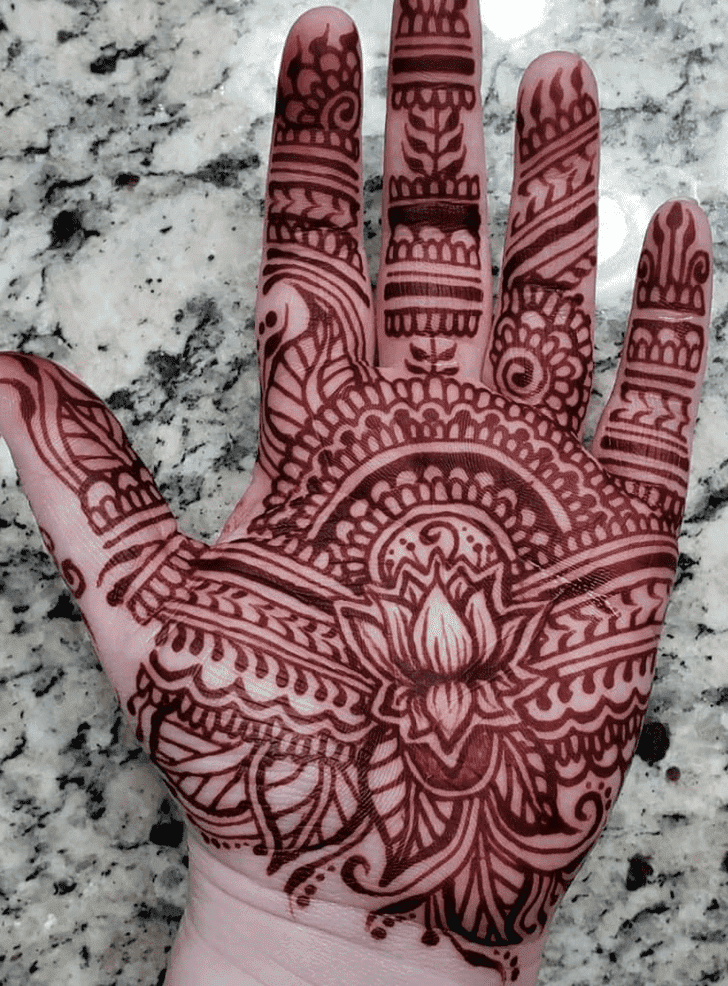 Divine Lotus Henna Design