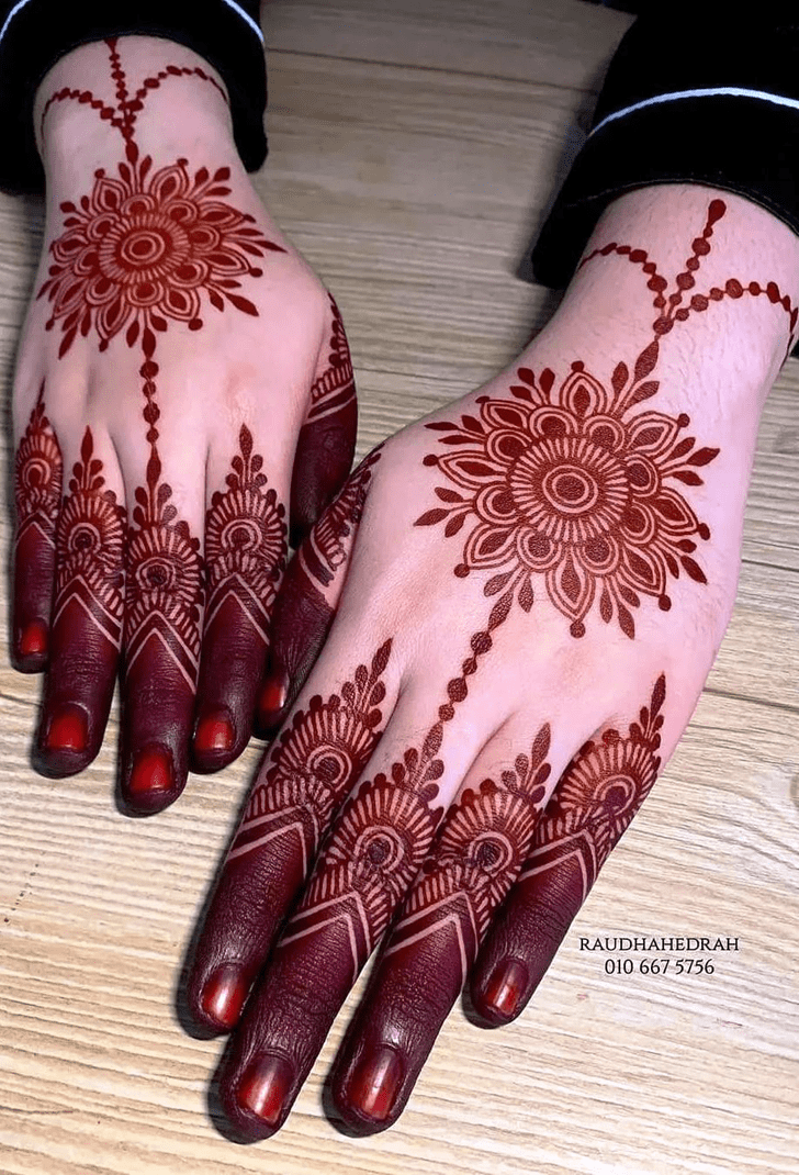 Arm Malayalam Henna Design
