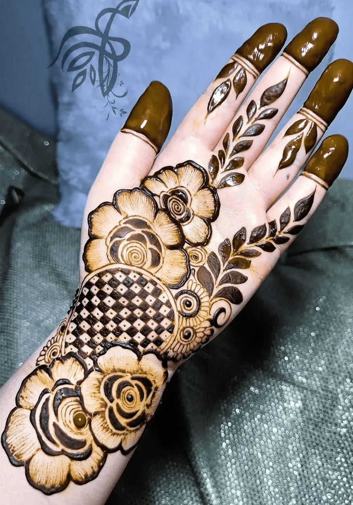 Arm Malayalam Henna Design