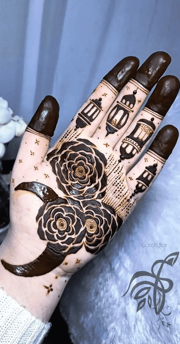 Elegant Malayalam Henna Design
