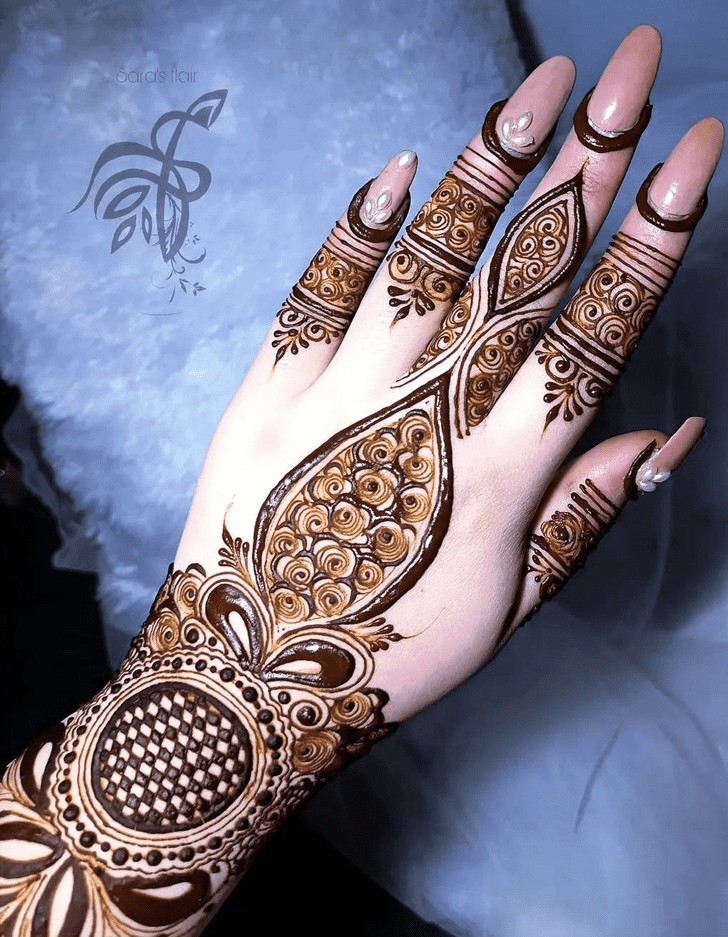 Enthralling Malayalam Henna Design