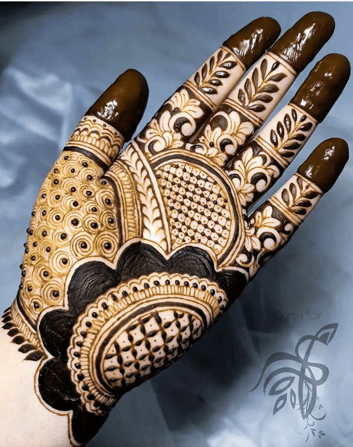 Enticing Malayalam Henna Design