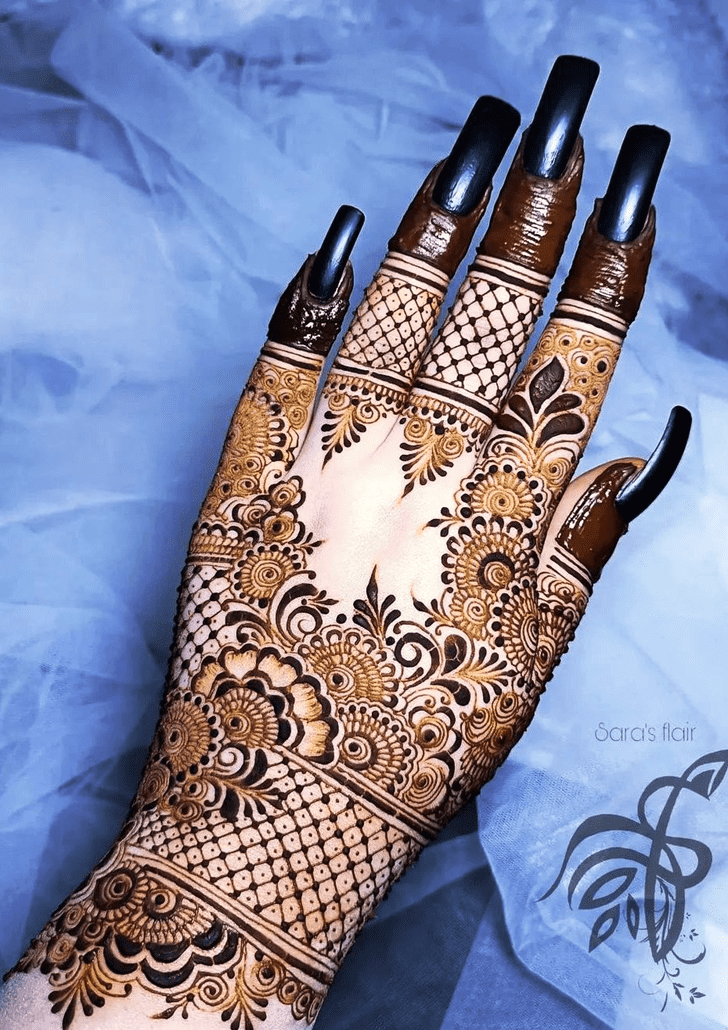 Excellent Malayalam Henna Design