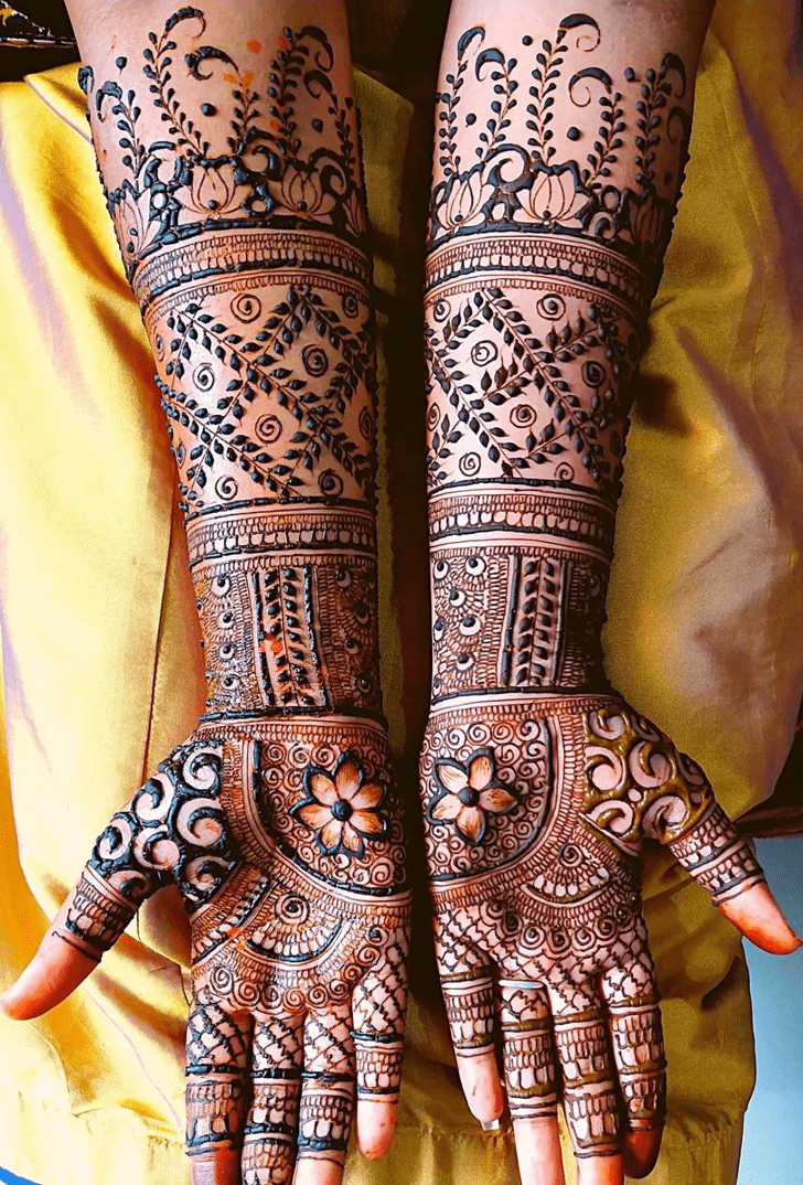 Exquisite Malayalam Henna Design