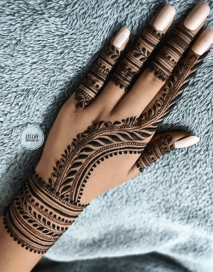 Fair Malayalam Henna Design