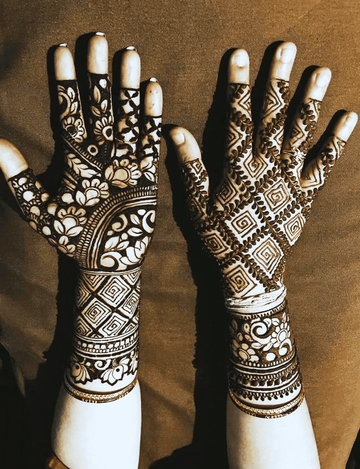 Gorgeous Malayalam Henna Design