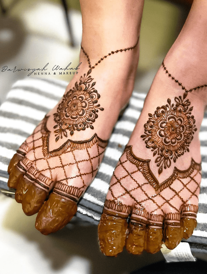 Ideal Malayalam Henna Design