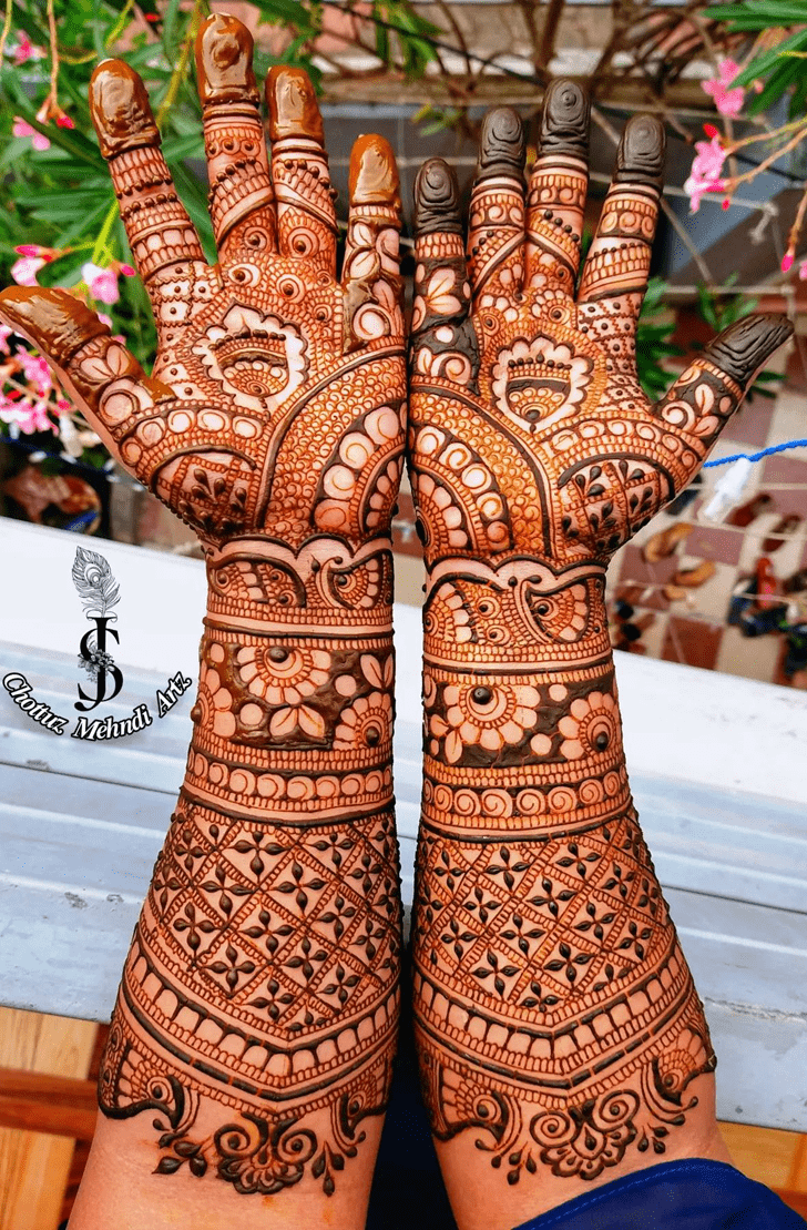 Splendid Malayalam Henna Design