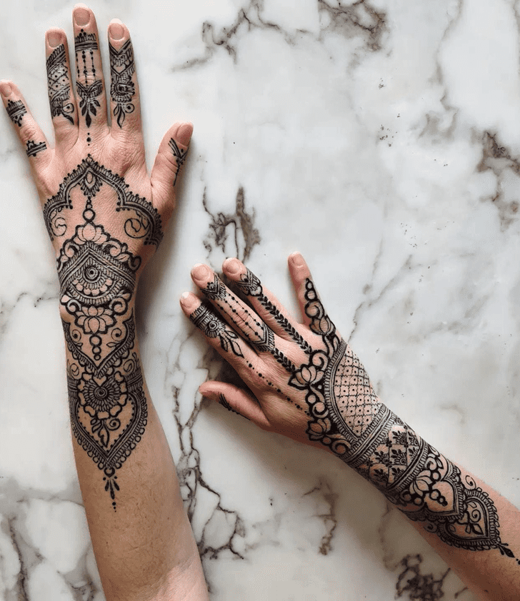 Superb Malayalam Henna Design
