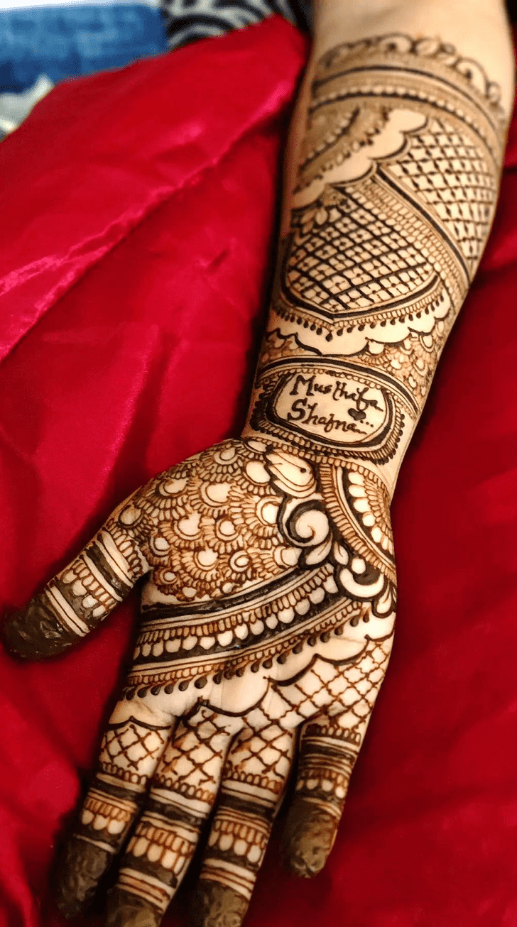 Wonderful Malayalam Mehndi Design