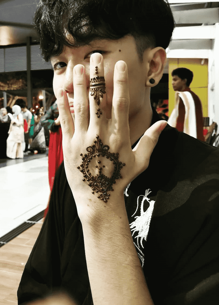 Superb Male Henna Design