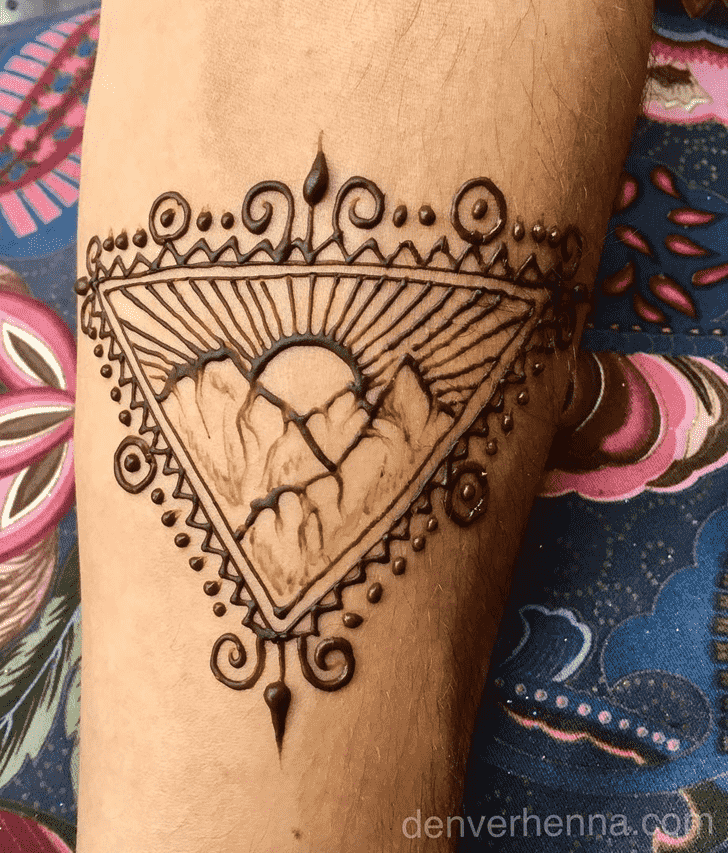 Bewitching Man Henna Design