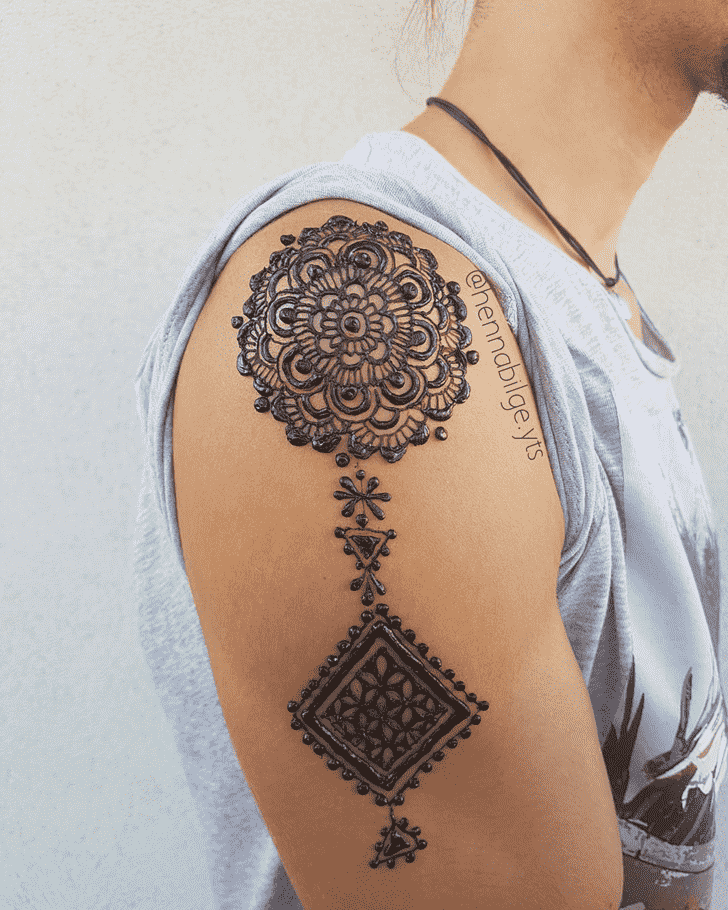 Classy Man Henna Design