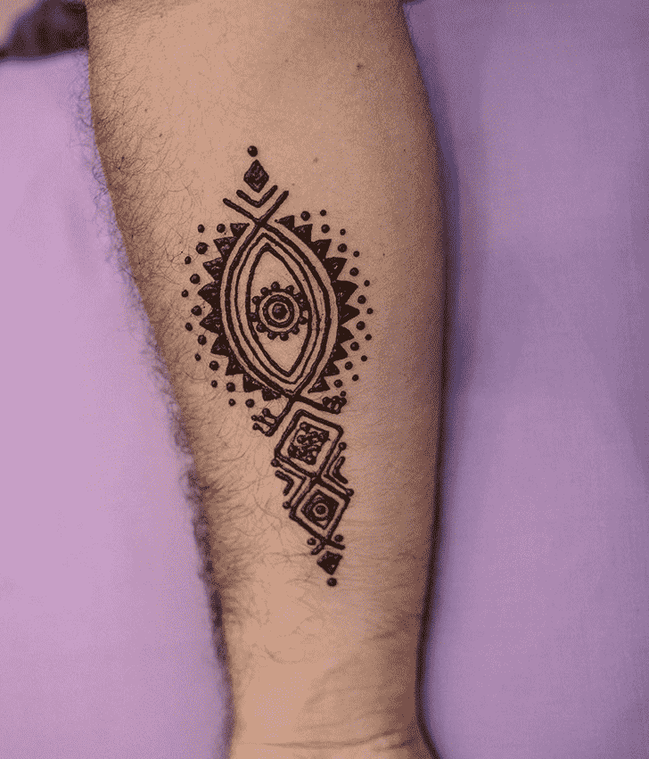Arm Man Henna Design