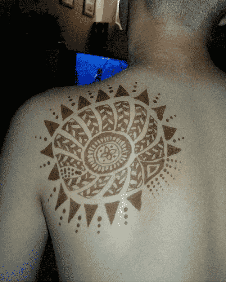 Delightful Man Henna Design