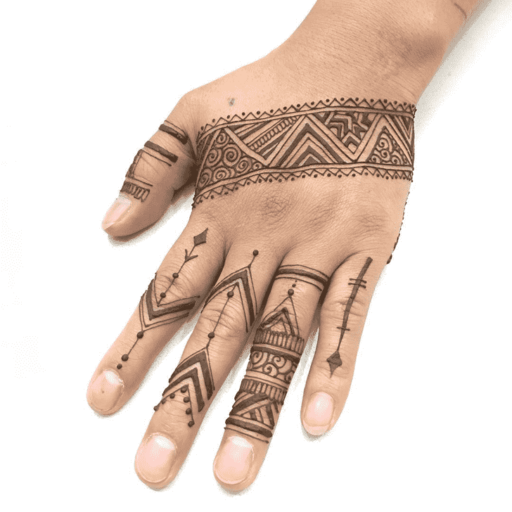 Fetching Man Henna Design