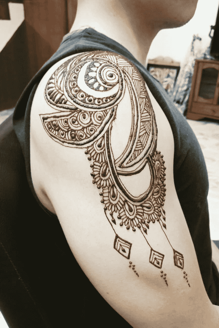 Awesome Man Henna Design