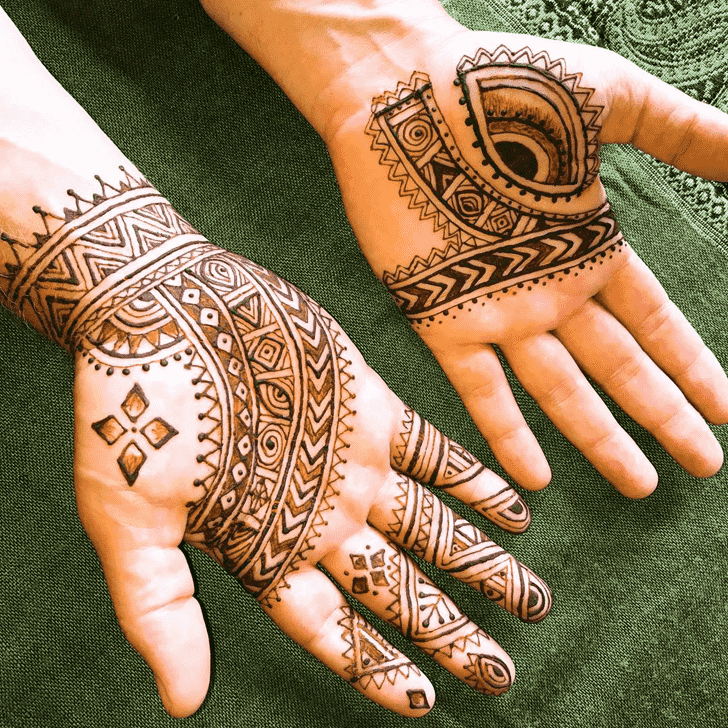 Radiant Man Henna Design