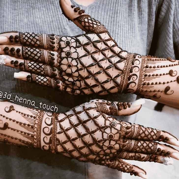 Delicate Manali Henna Design