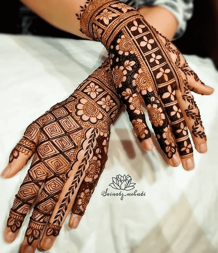 Appealing Mangalore Henna Design