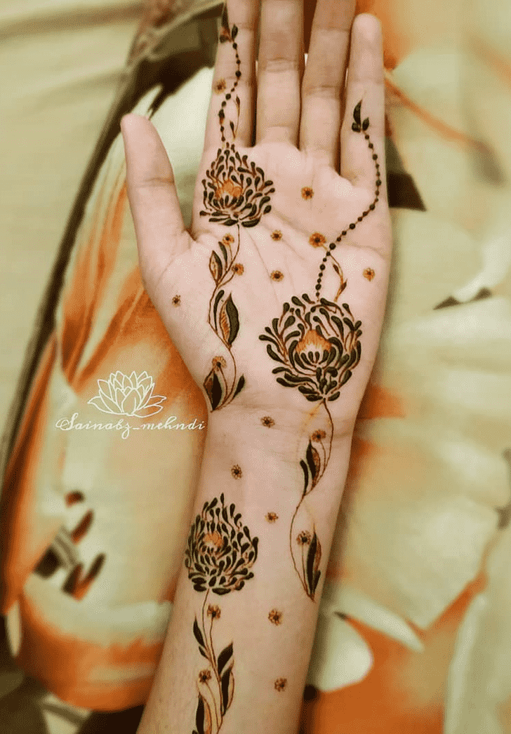 Inviting Mangalore Henna Design