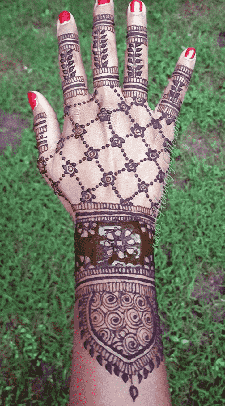 Appealing Manipur Henna Design