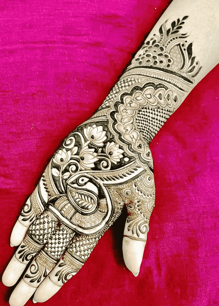 Graceful Manipur Henna Design