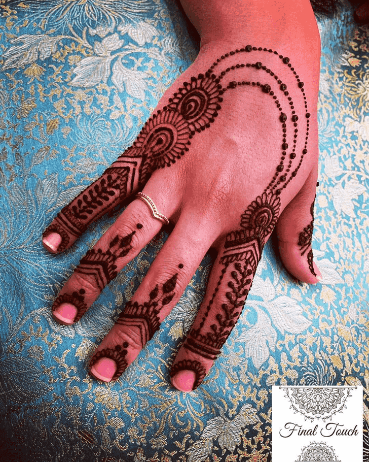 Pleasing Manipur Henna Design