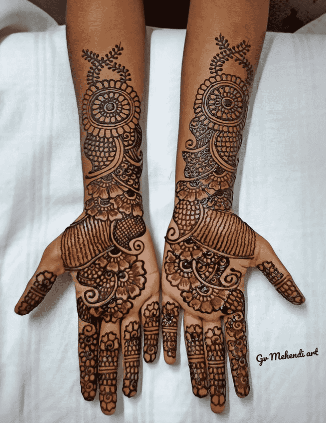 Delightful McLeod Ganj Henna Design