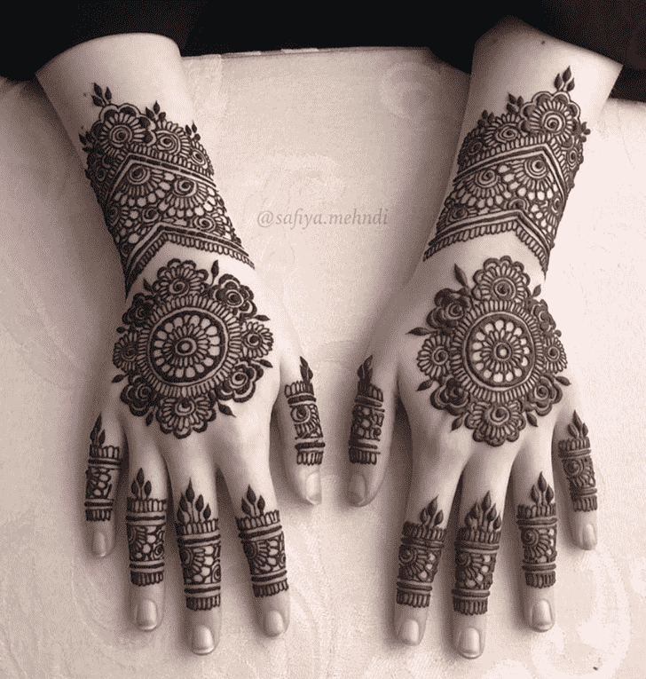 Adorable Meena Sankranti Henna Design