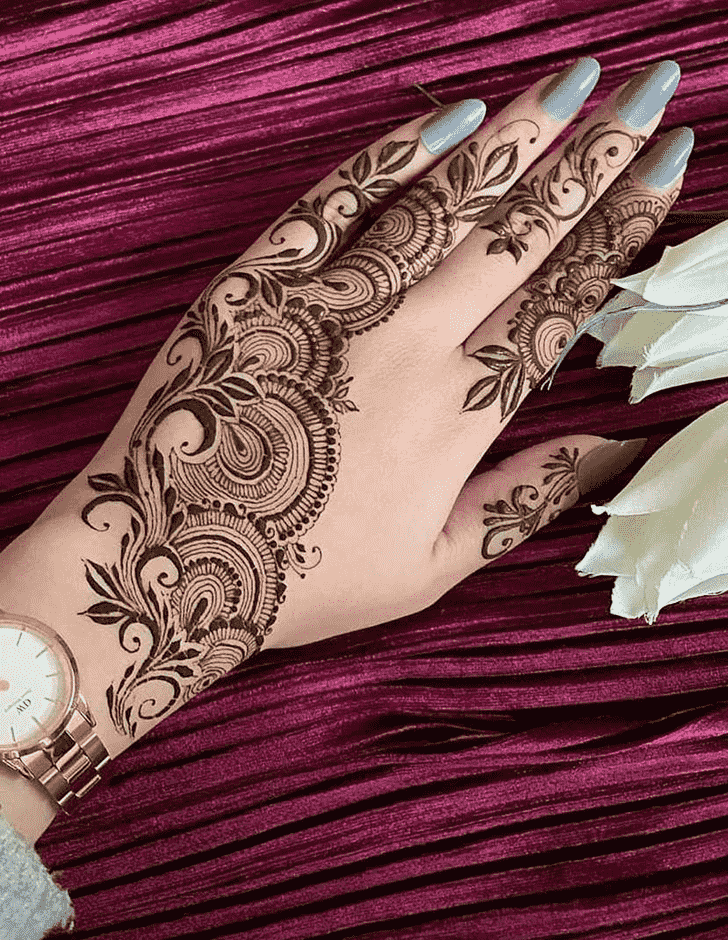 Angelic Meena Sankranti Henna Design