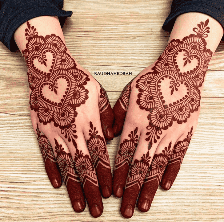 Delightful Meena Sankranti Henna Design