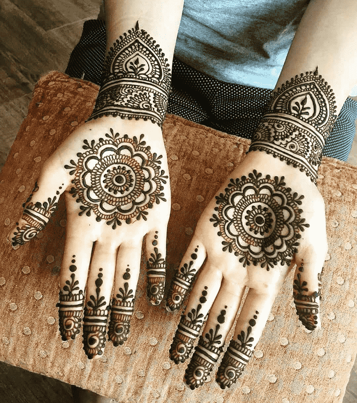 Fascinating Meena Sankranti Henna Design