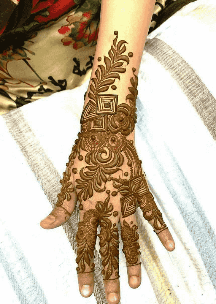 Good Looking Meena Sankranti Henna Design
