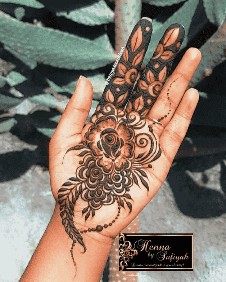 Magnificent Meena Sankranti Henna Design