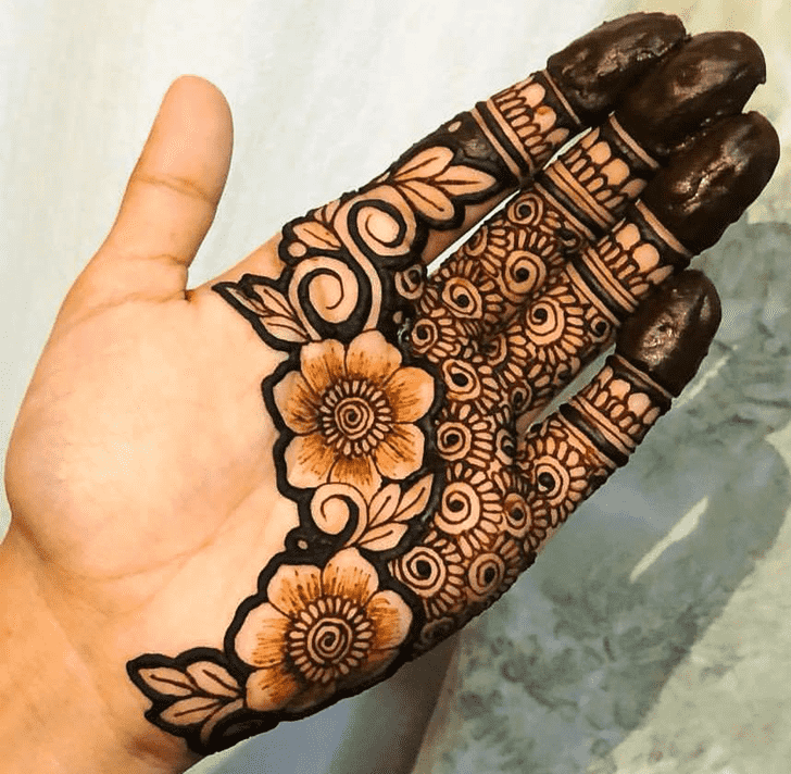 Pretty Mehndi Art Henna Design