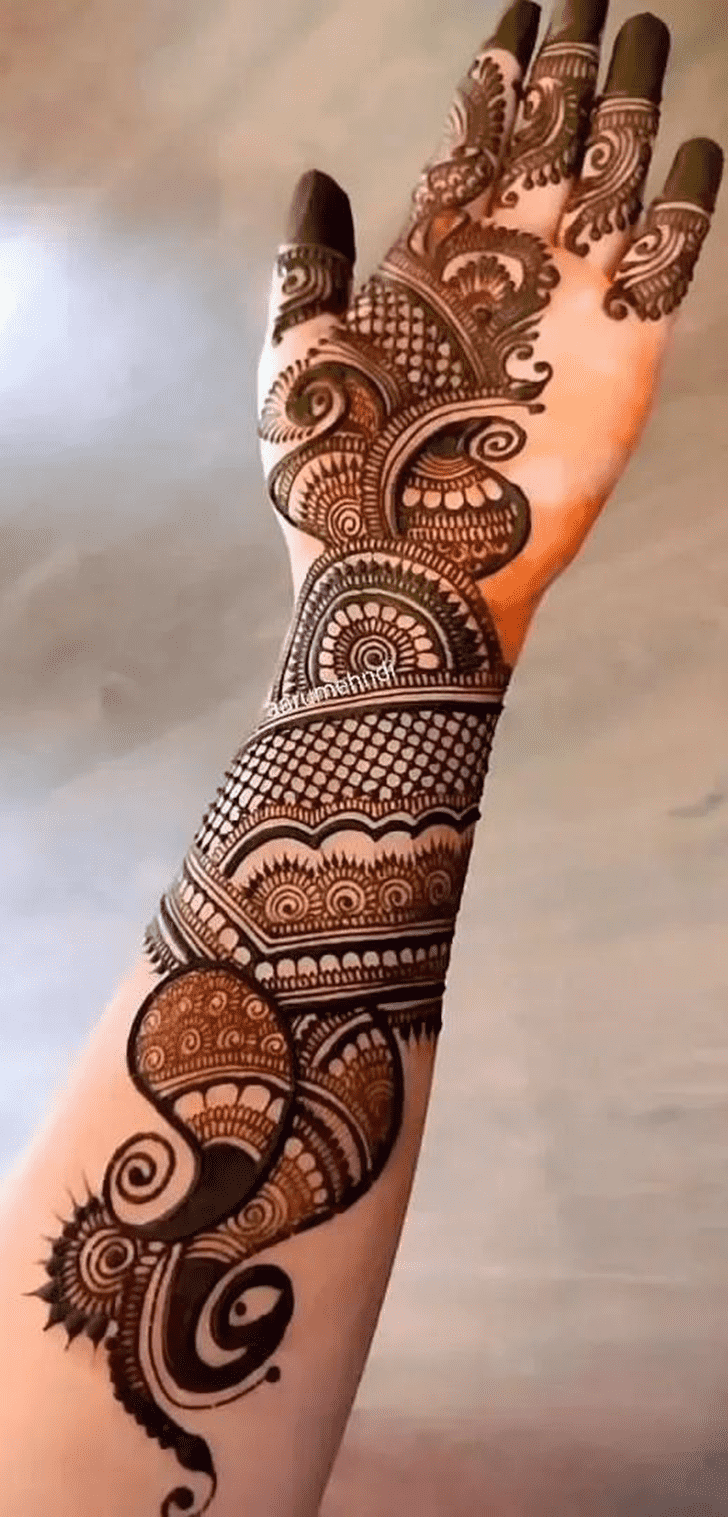 Shapely Mehndi Art Henna Design