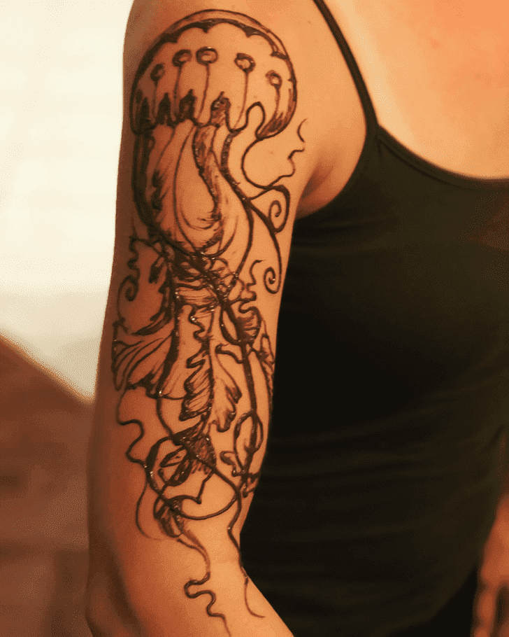 Delightful Mermaid Henna Design
