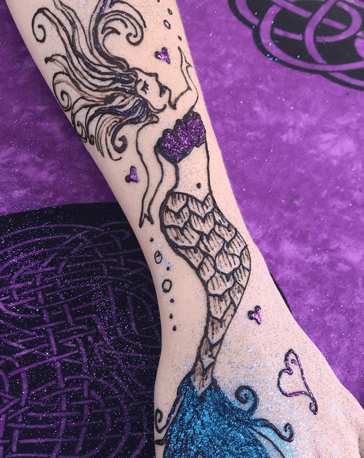 Divine Mermaid Henna Design