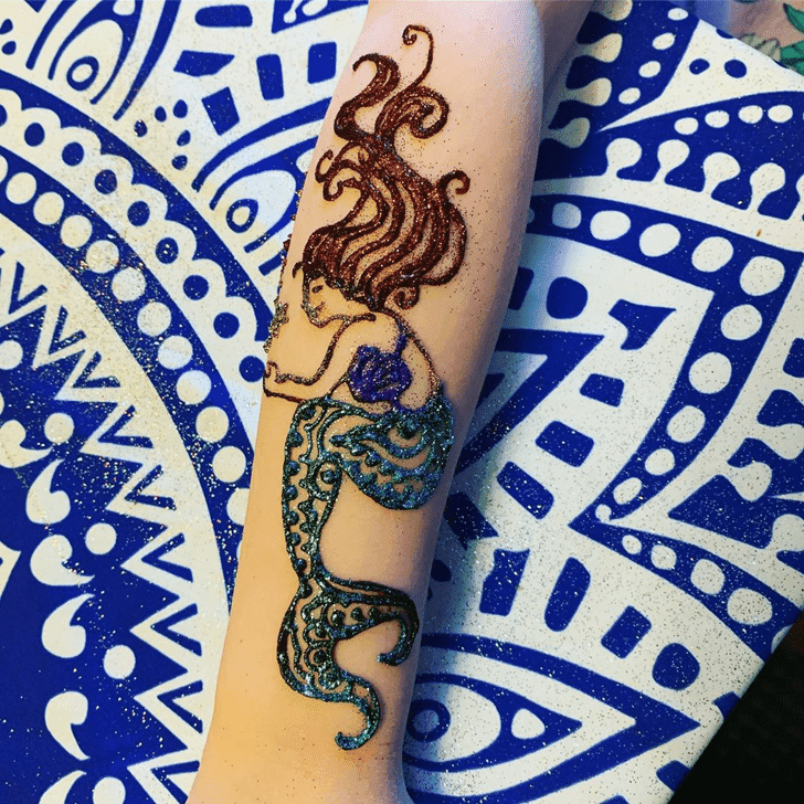 Gorgeous Mermaid Henna Design