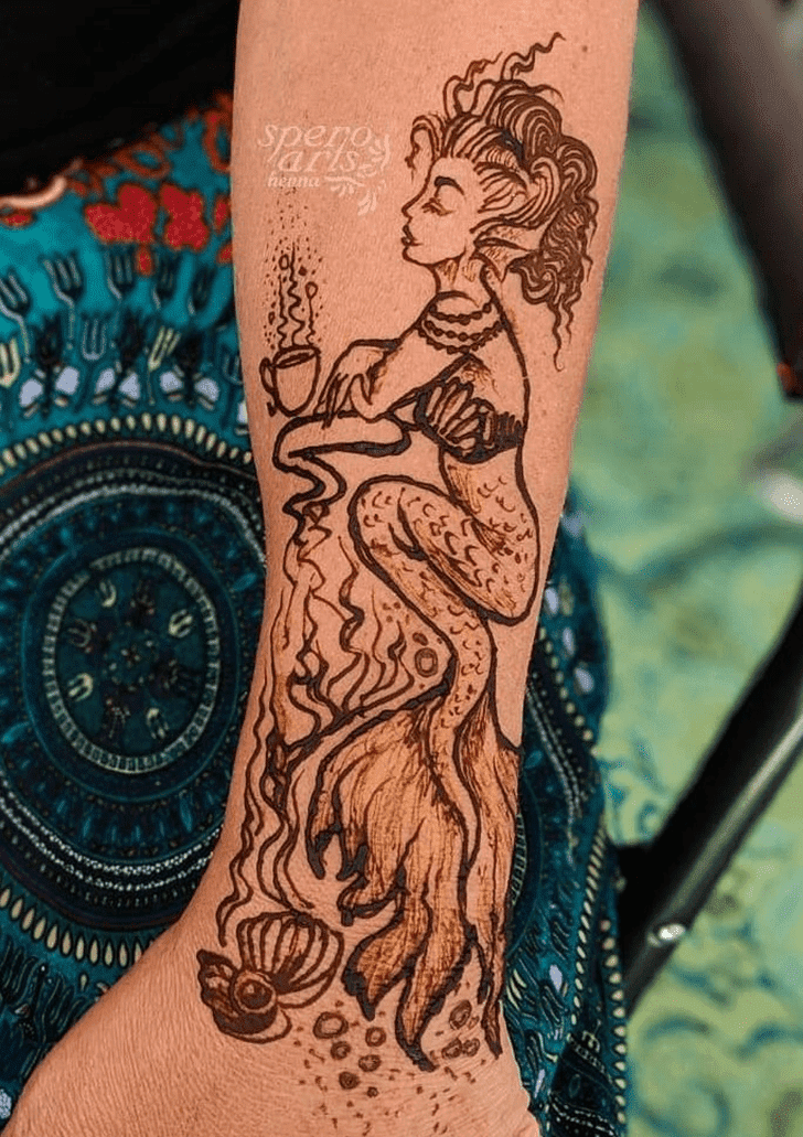 Ideal Mermaid Henna Design