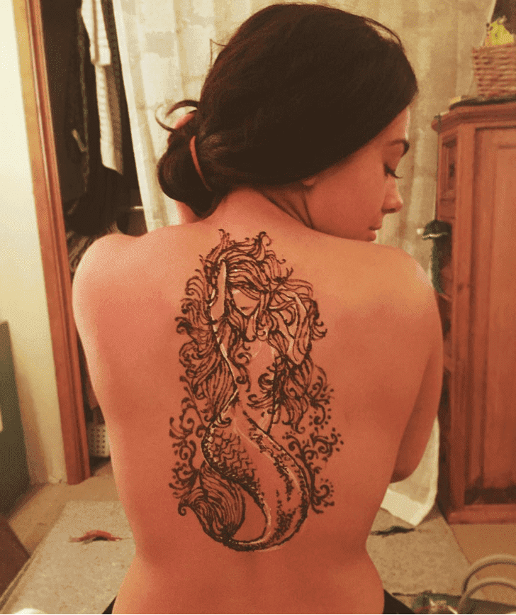 Radiant Mermaid Henna Design