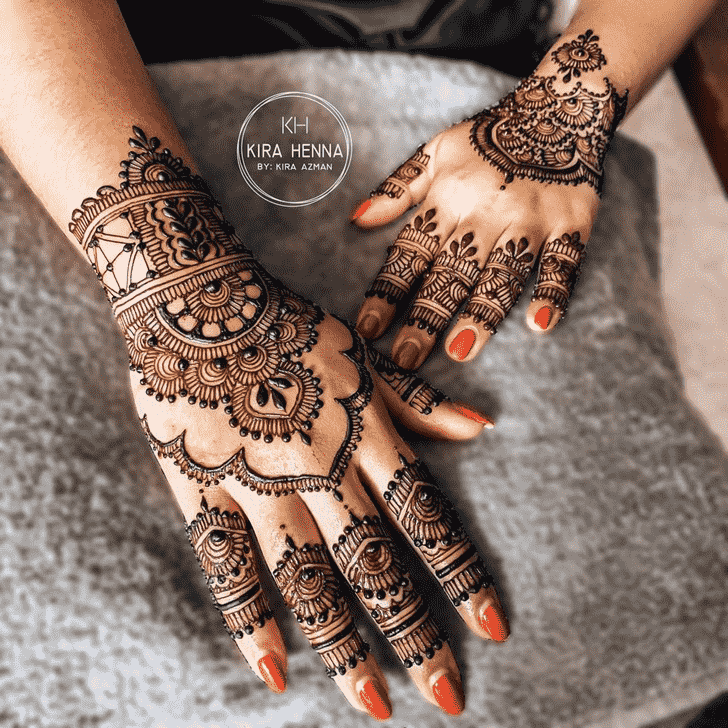 Enticing Modern Henna Design
